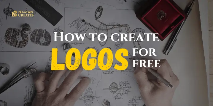 "How to create a logo for free – person sketching logo design on paper"